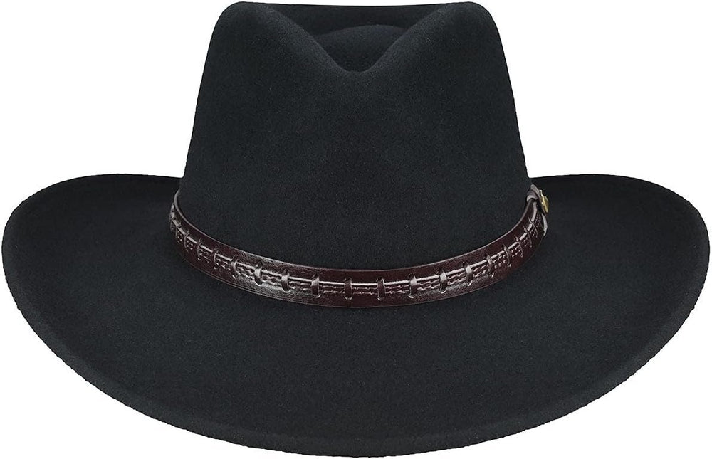 
                  
                    Front View of Bailey Firehole Felt Western Hat in Black
                  
                