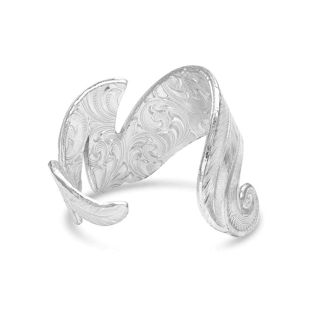 
                  
                    Underside of Montana Silversmiths Women's Free Spirit Feather Ring
                  
                