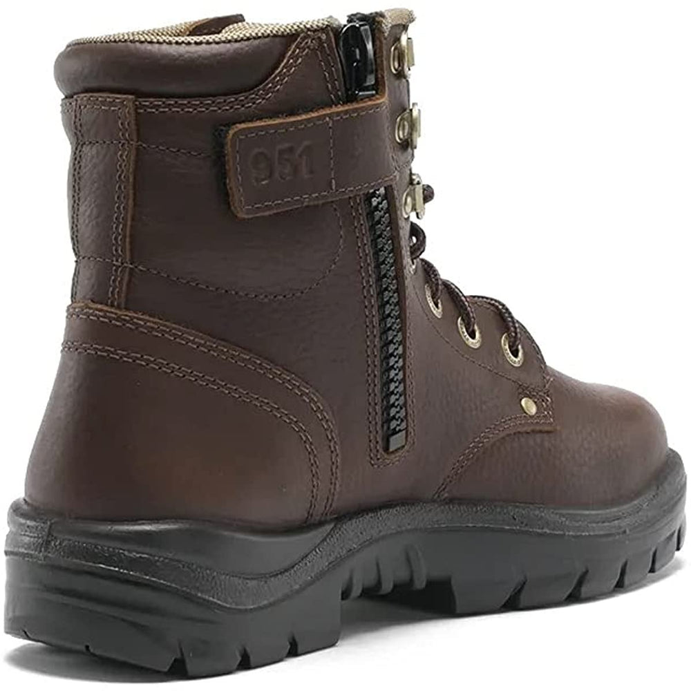 
                  
                    Angled Back View of Steel Blue Argyle Zip Work Boot
                  
                