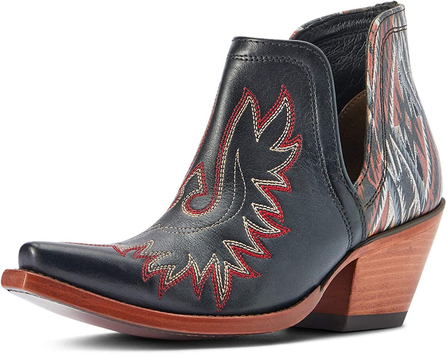 Ariat Women's Dixon Chimayo Western Boot in Cash Black/New Mexico Roja Print
