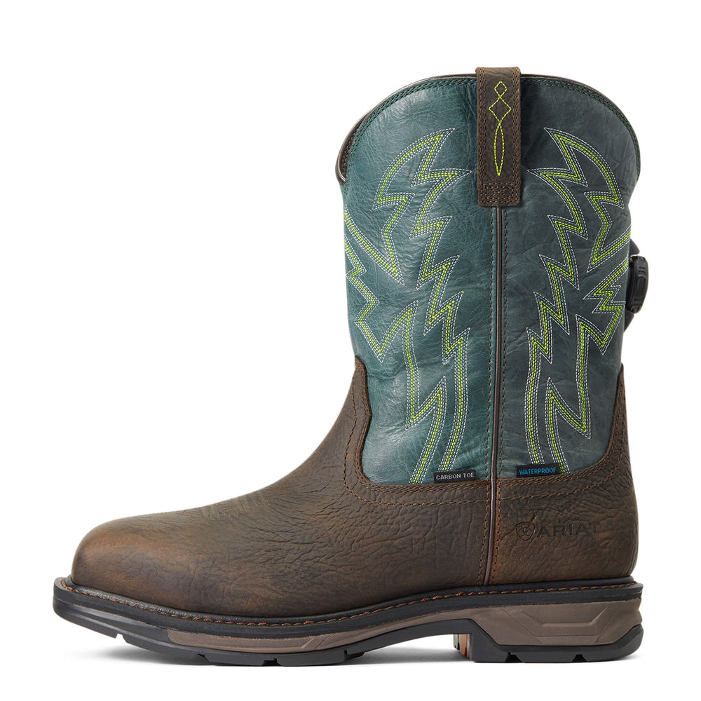 Side Profile of Ariat Men's WorkHog XT BOA Waterproof Carbon Toe Work Boot