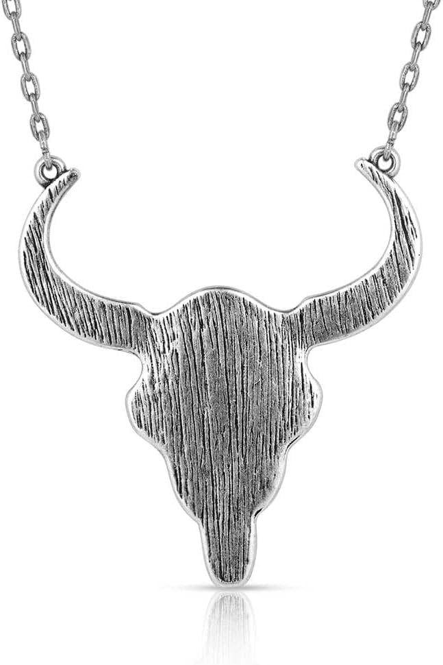 Back of Montana Silversmiths Women's Buffalo Skull Necklace