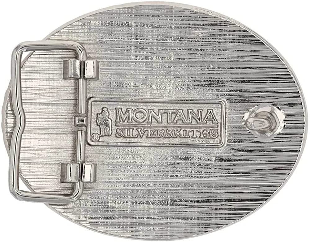 Back of Montana Silversmiths Men's Texas 1836 Attitude Belt Buckle