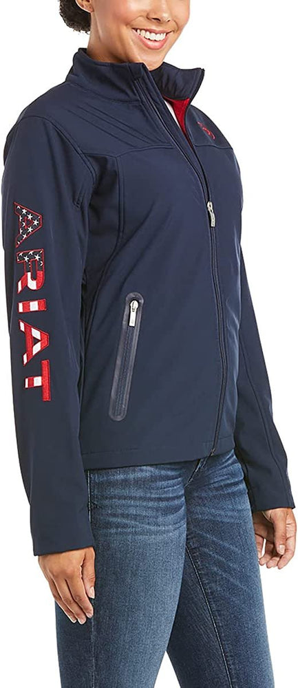 
                  
                    Ariat Women's New Team Softshell Jacket in Navy USA
                  
                