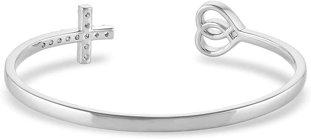 
                  
                    Back of Montana Silversmiths Women's Love and Faith Cuff Bracelet
                  
                