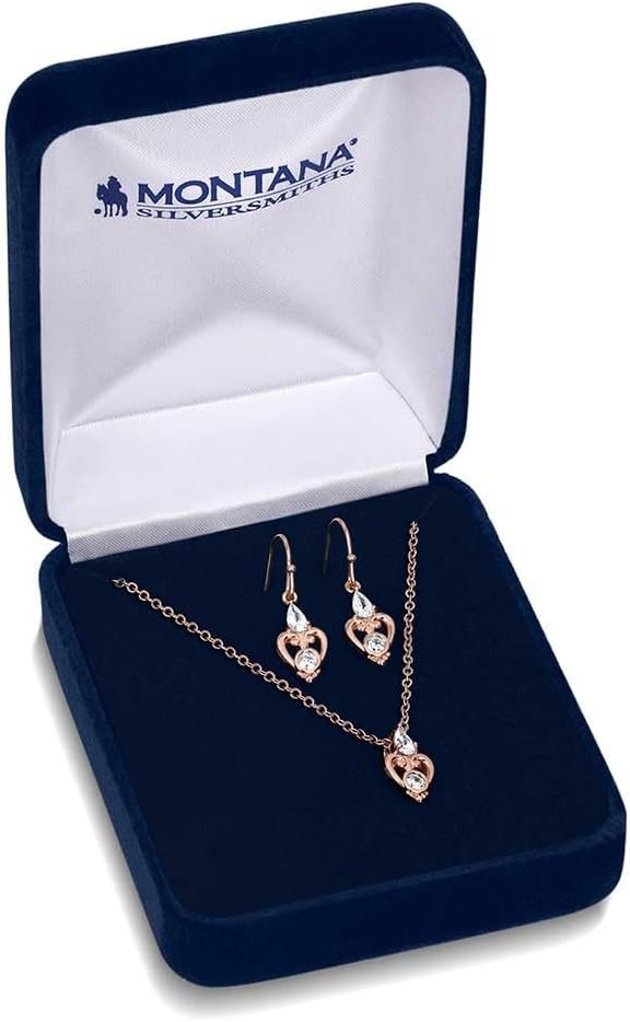 
                  
                    Montana Silversmiths Women's Elegant Embrace Crystal Jewelry Set in Gift Box
                  
                