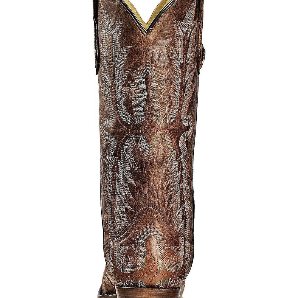 
                  
                    Back View of Corral Boots Women's Picasso Cognac Snip Toe Western Boot
                  
                