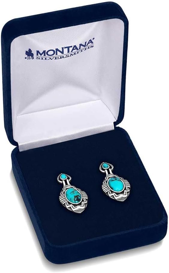 
                  
                    Montana Silversmiths Blue Mesa Turquoise Earrings in Blue Padded Box
                  
                