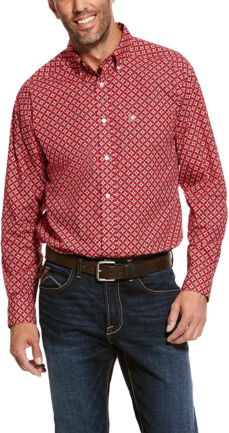 Ariat Men's Upton Classic Fit Shirt in Lush Berry
