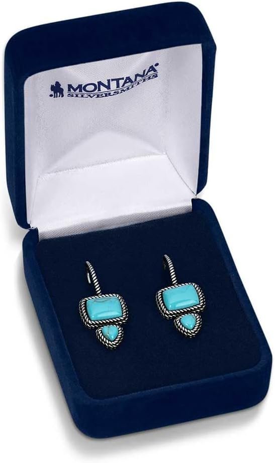 
                  
                    Montana Silversmiths Women's Split Decision Turquoise Earrings in Gift Box
                  
                