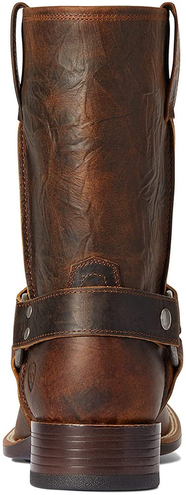 
                  
                    Back of Ariat Men's Harness Patriot Ultra Western Boot in Bar Top Brown
                  
                