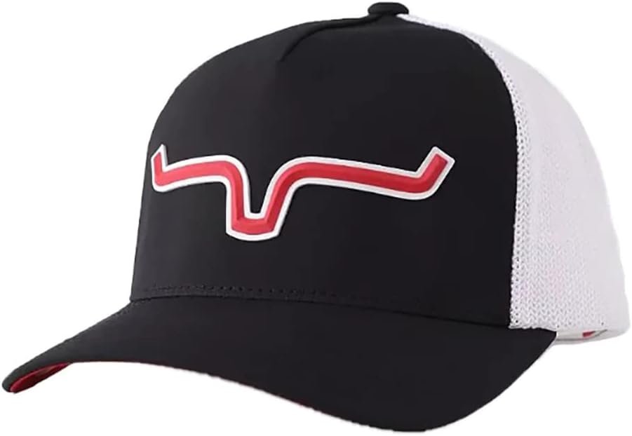 Kimes Ranch Rolling Trucker Hat in Black