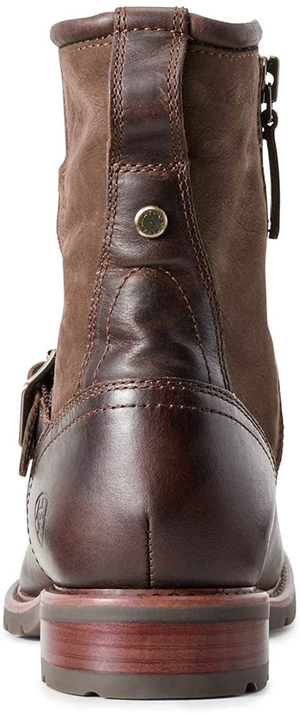 
                  
                    Back View of Ariat Women's Savannah Waterproof Boot in Chocolate/Willow
                  
                