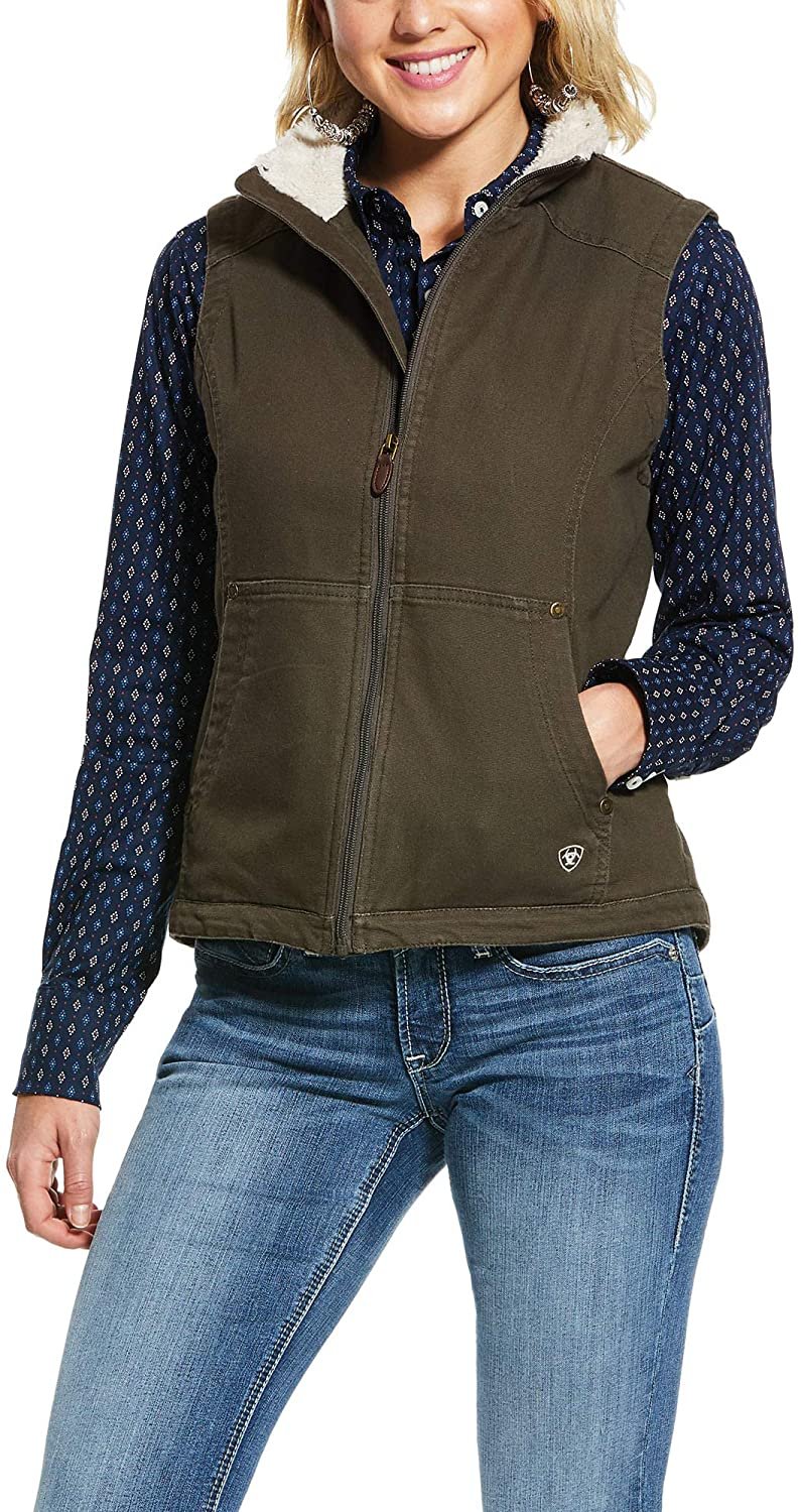 Ariat Women's REAL Outlaw Vest in Banyan Bark