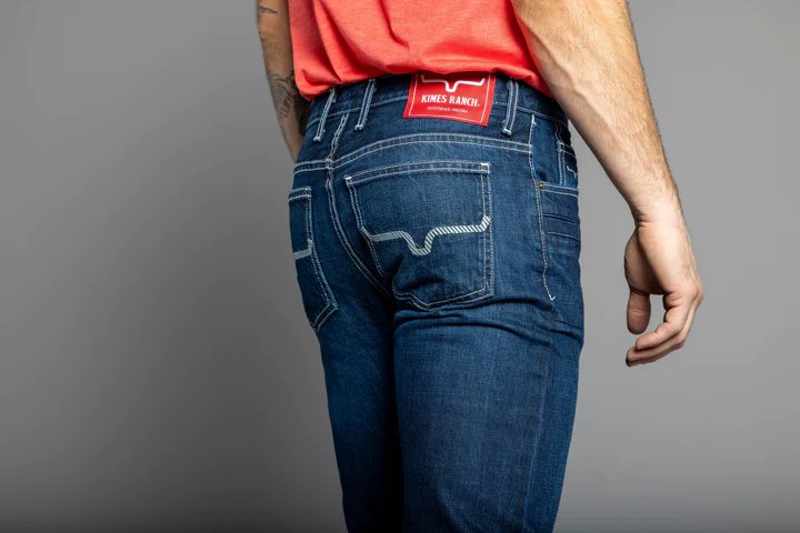 
                  
                    Back Pockets of Kimes Ranch Men's Thomas Low Rise Bootcut Jeans
                  
                
