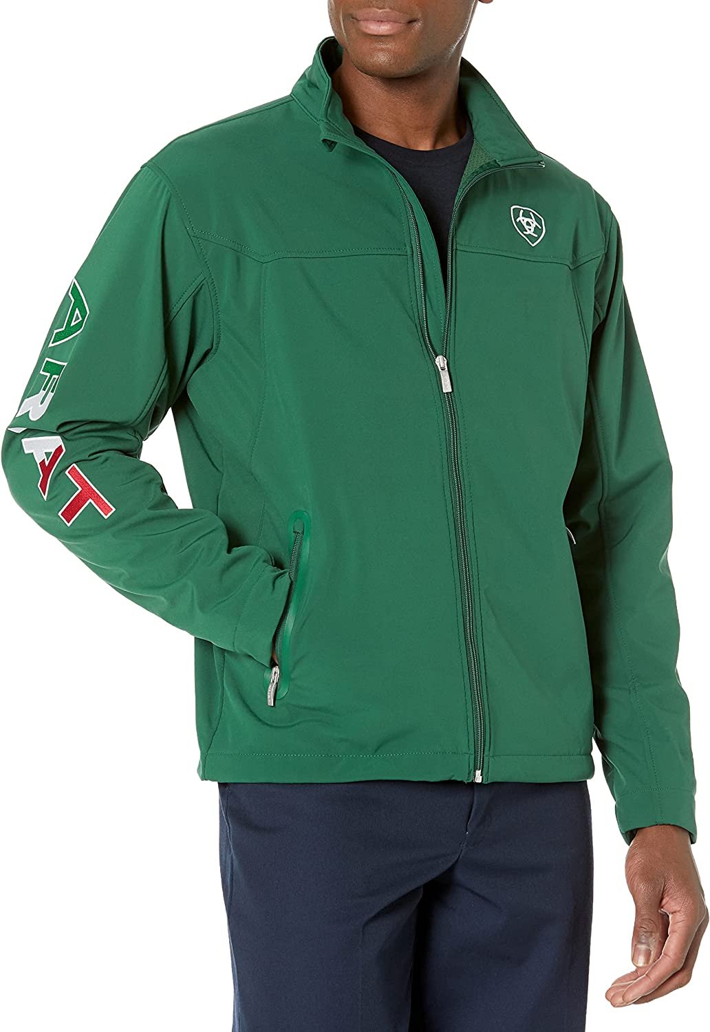 Ariat Men's New Team Softshell MEXICO Jacket in Verde