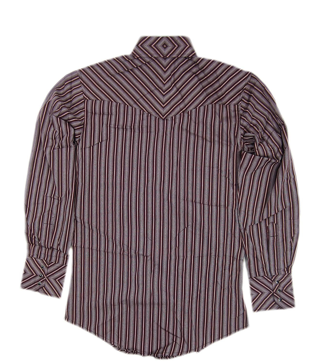 Men's Wrangler Silver Edition Long Sleeve Western Shirt Back