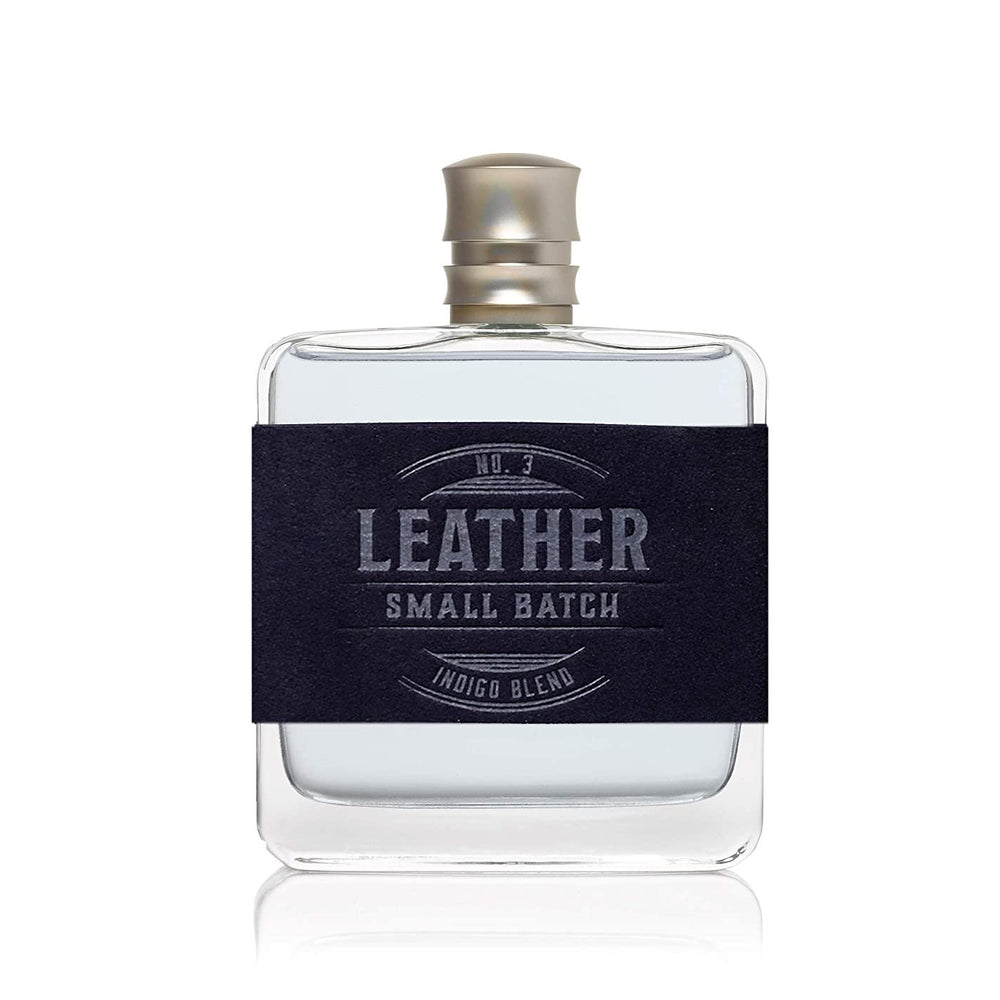 Bottle of Tru Western Men's Leather Small Batch Indigo Blend Cologne No. 3