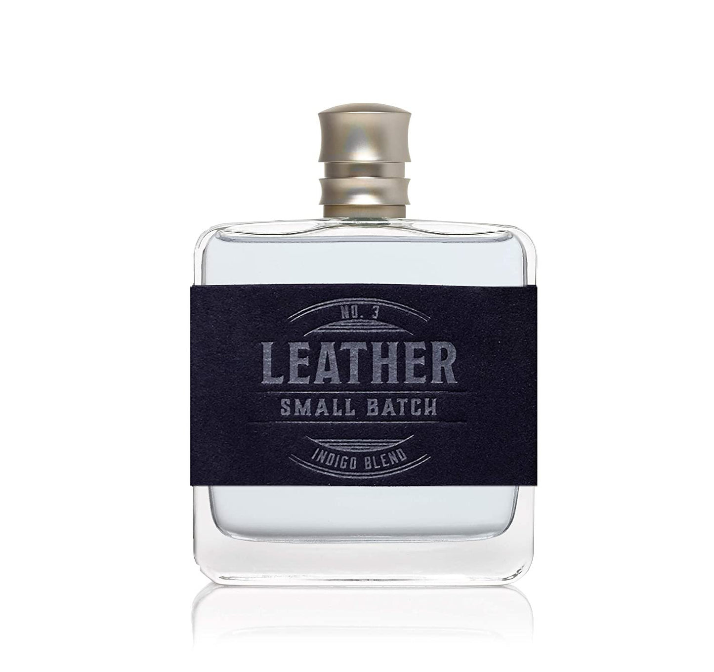 Bottle of Tru Western Men's Leather Small Batch Indigo Blend Cologne No. 3