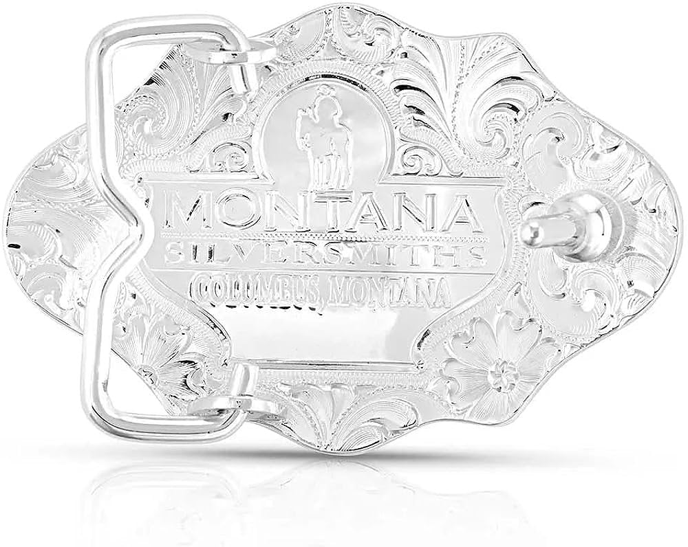 Back of Montana Silversmiths Southwestern Skies Buckle With Engraving