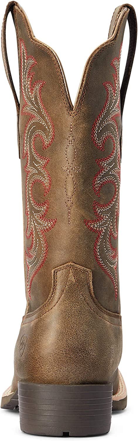 Back of Ariat Women's Hybrid Rancher StretchFit Western Boot