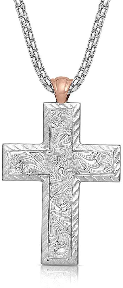 
                  
                    Back of Montana Silversmiths American Legends Mosaic Cross Necklace
                  
                
