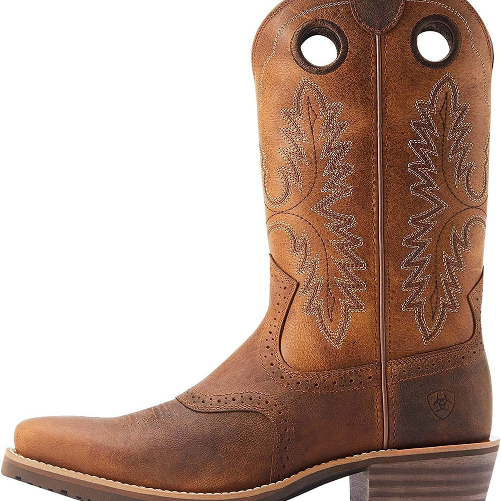 Side Profile of Ariat Men's Hybrid Roughstock Square Toe Western Boot