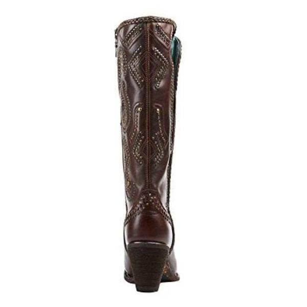 
                  
                    Back View of Corral Boots Women's Brown Studded Western Boot
                  
                