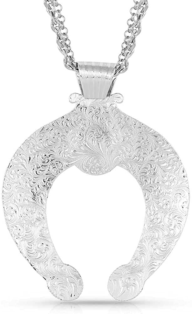 Back of Montana Silversmiths Romancing the Stone Squash Blossom Necklace