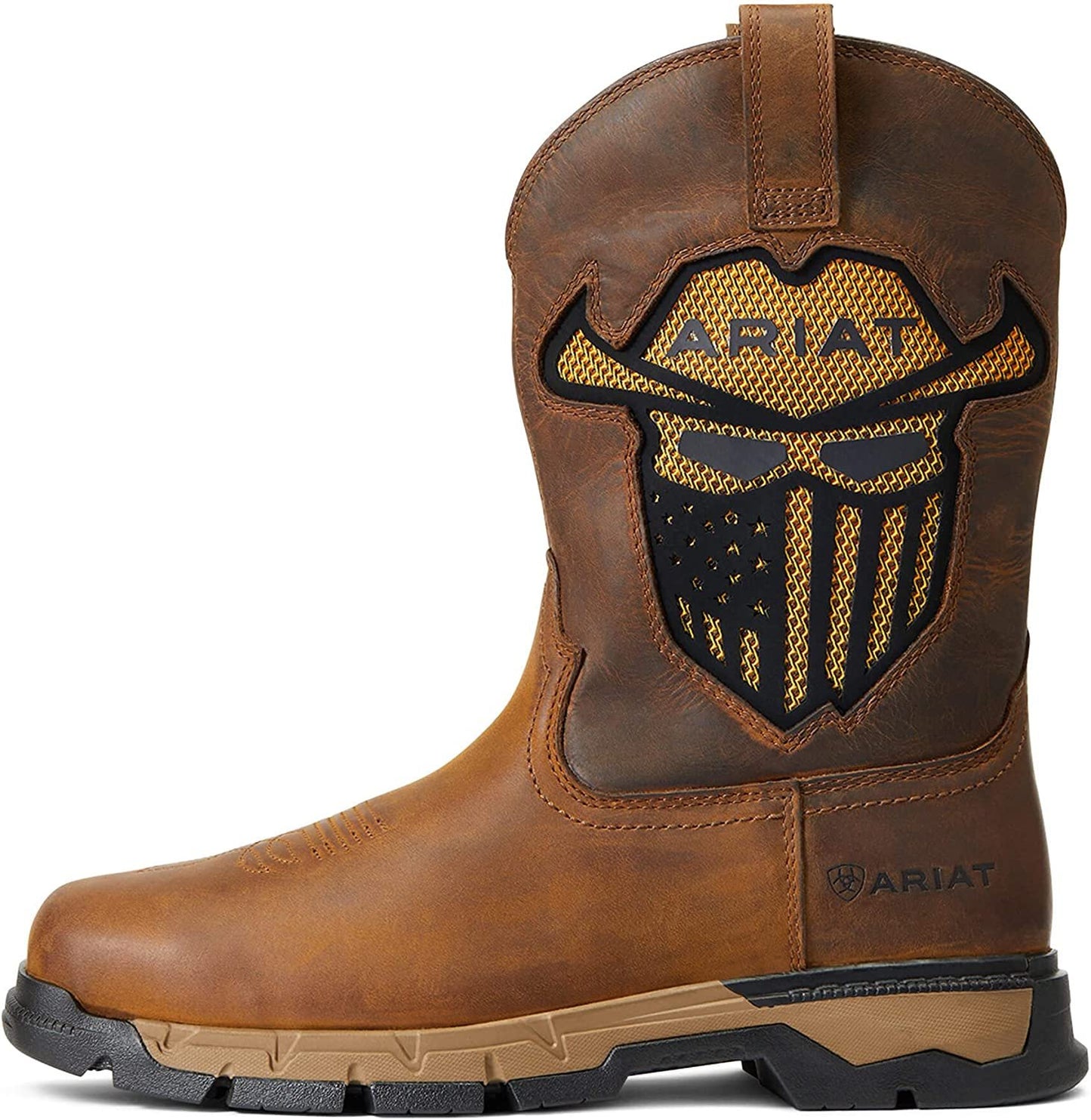 Side Profile of Ariat Men's Rebar Flex Western VentTEK Incognito Work Boot