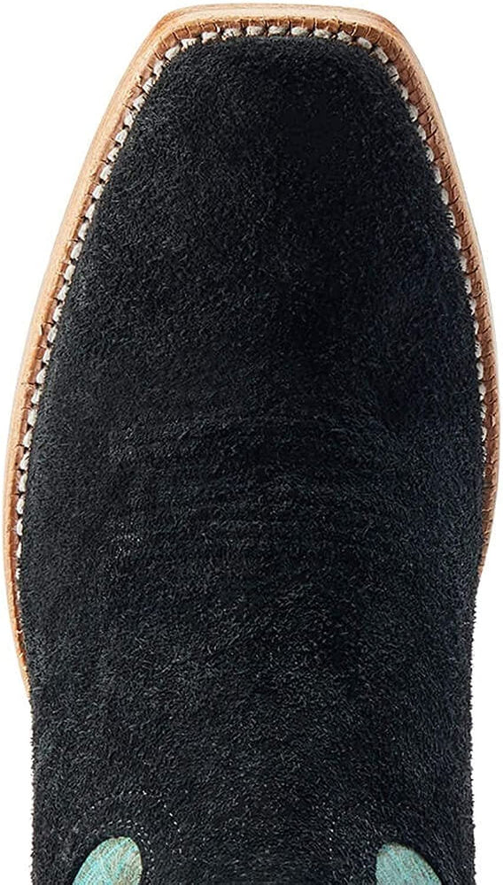 
                  
                    Toe Box of Ariat Men's Futurity Showman Western Boot in Black Roughout/Roaring Turquoise
                  
                