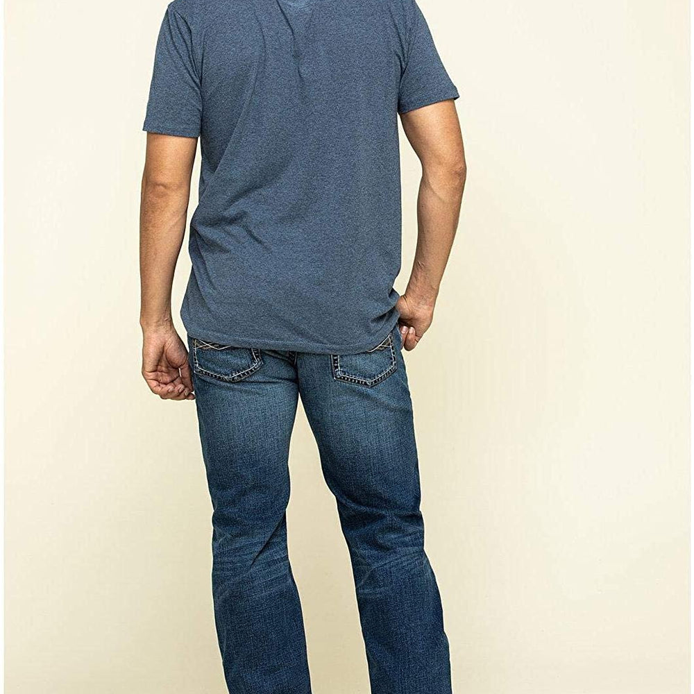 
                  
                    Back of Man Wearing Ariat Men's M5 Slim Stretch Summerland Stackable Straight Leg Jeans
                  
                