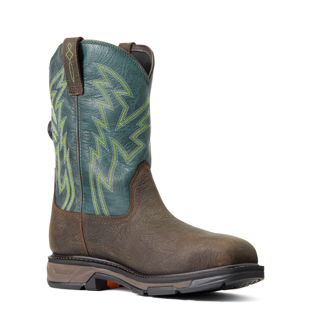 
                  
                    Front Angled View of Ariat Men's WorkHog XT BOA Waterproof Carbon Toe Work Boot
                  
                