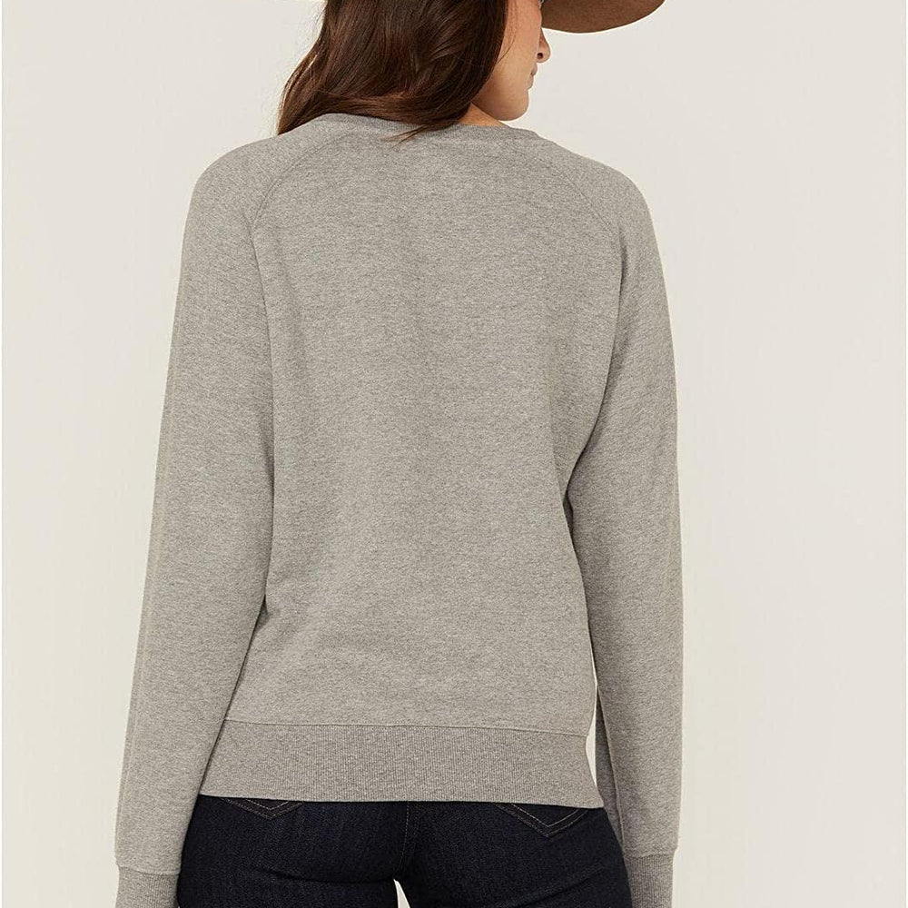 
                  
                    Back of Ariat Women's REAL Pacific Steer Head Sweatshirt in Heather Grey
                  
                