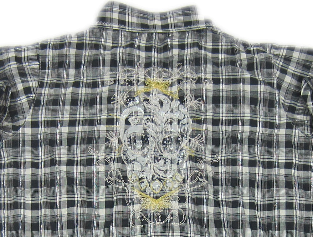 
                  
                    Back Detail of Women's Wrangler Rock 47 Long Sleeve Button Up Shirt
                  
                