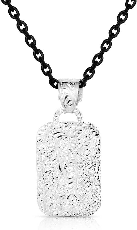 
                  
                    Back of Montana Silversmiths Men's Trust and Honor Cross Necklace
                  
                