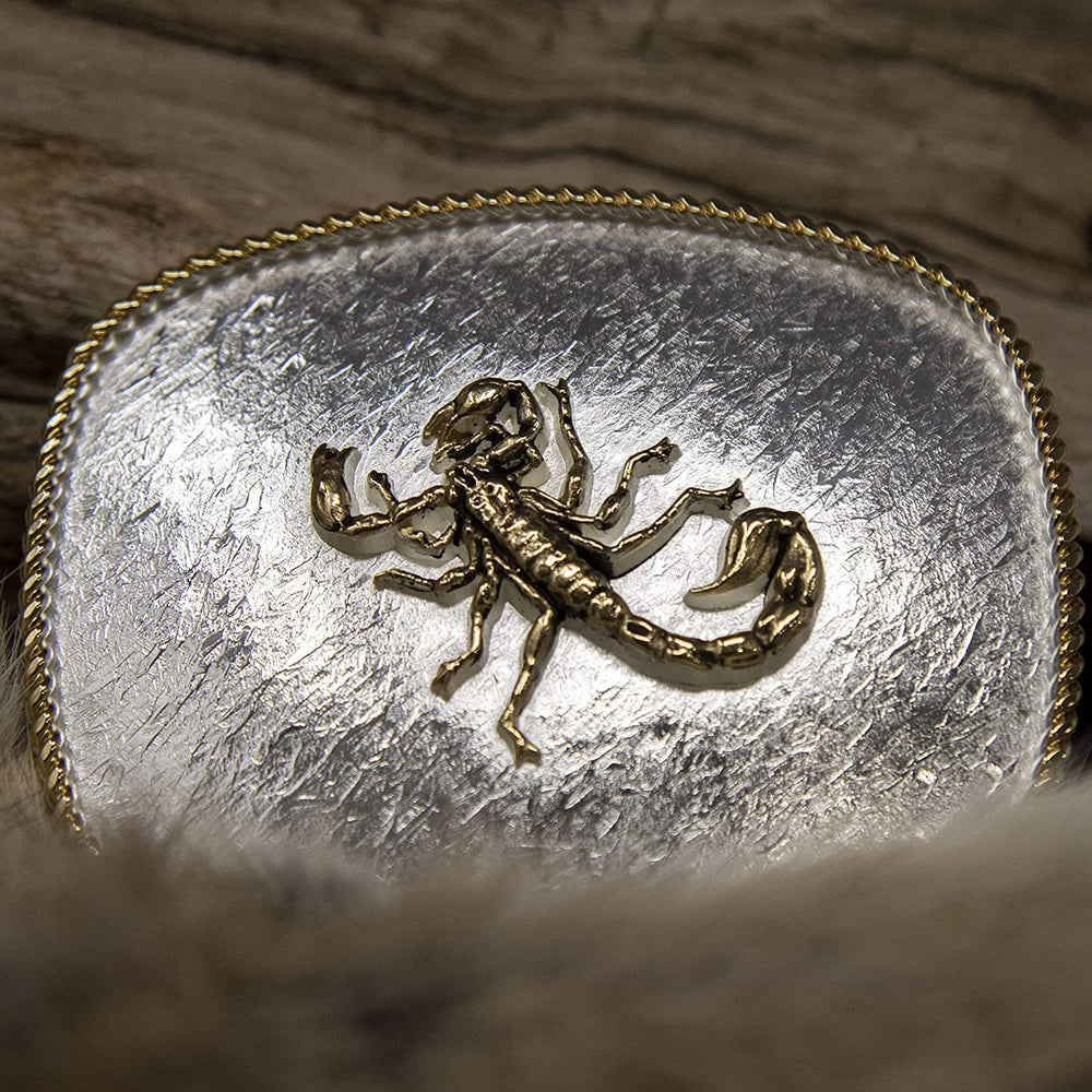 
                  
                    Close-up of Montana Silversmiths Rippling Waters Scorpion Buckle
                  
                