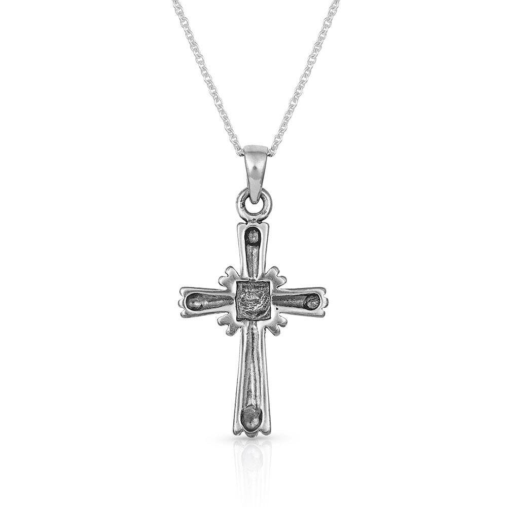 
                  
                    Back of Montana Silversmiths Women's Faith Beaming Cross Necklace
                  
                
