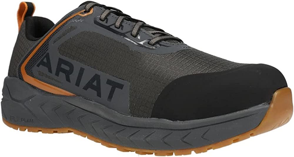 
                  
                    Front Angled View of Ariat Men's Outpace™ Composite Toe Safety Shoe in Gunmetal
                  
                