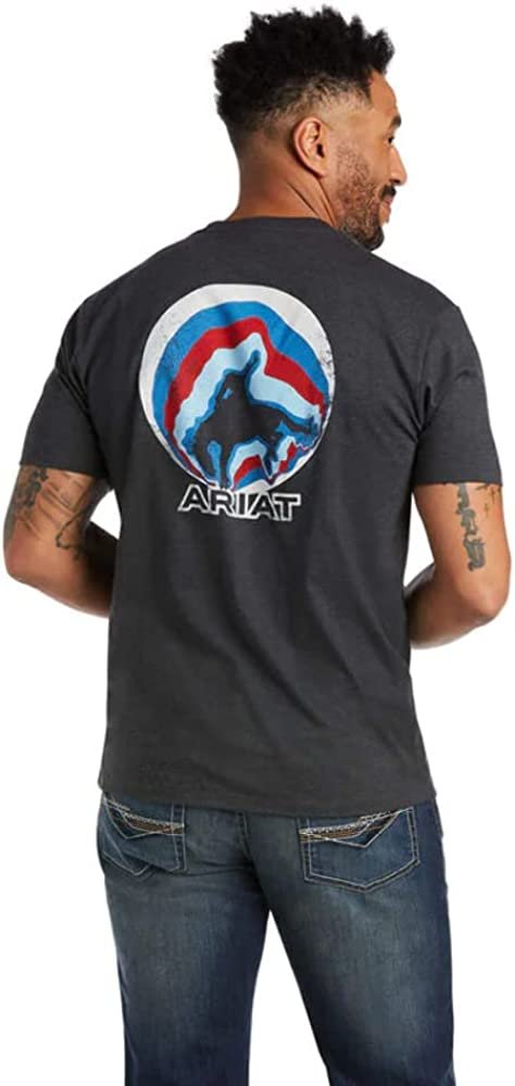 
                  
                    Back of Ariat Men's Graphic T-Shirt in Black, Alternate Design
                  
                