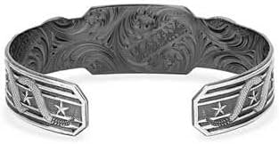 
                  
                    Back of Montana Silversmiths Men's Don't Tread On Me Cuff Bracelet
                  
                