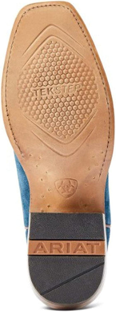 
                  
                    Outsole of Ariat Men's Futurity Showman Western Boot in Navy Roughout/Bite the Dust Brown
                  
                