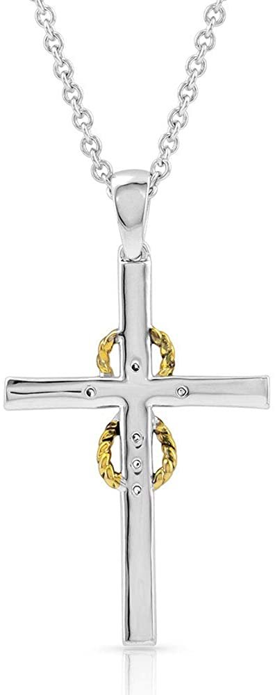 Back of Montana Silversmiths Women's Eternal Faith Cross Necklace