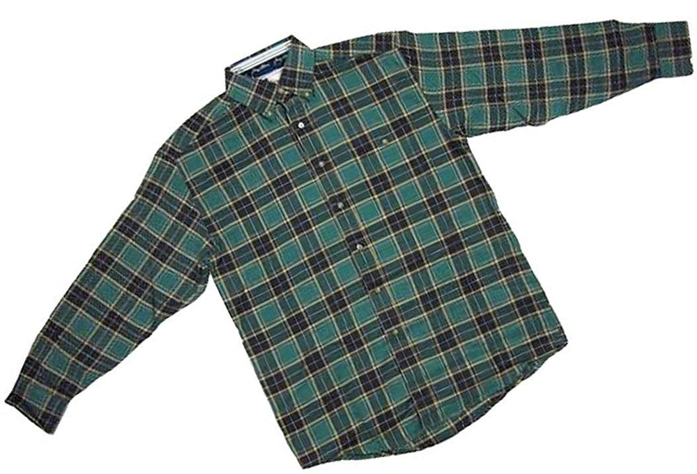 Flatlay of Men's Wrangler George Strait Long Sleeve Flannel Shirt