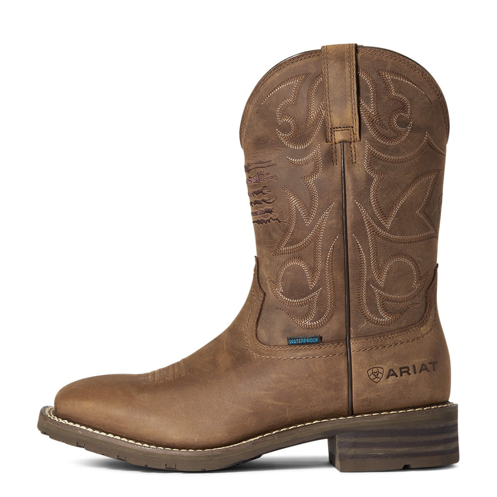 
                  
                    Side Profile of Ariat Men's Hybrid Patriot Waterproof Western Boot
                  
                