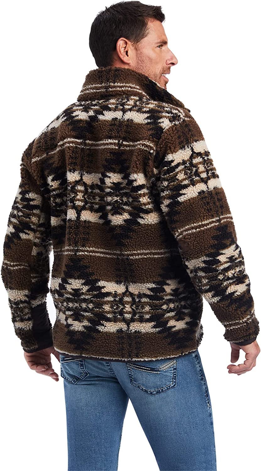 Back of Man Wearing Ariat Men's Mammoth Sweater