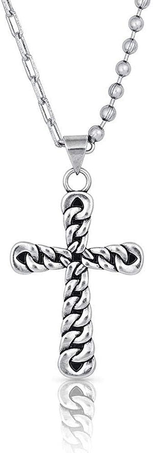 Montana Silversmiths Strongly Linked Cross Necklace