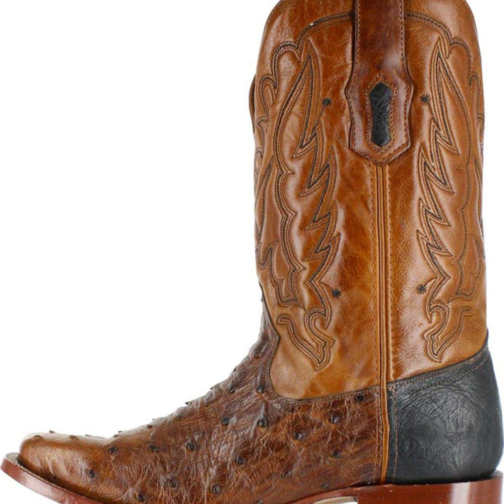 
                  
                    Side Profile of Corral Boots Men's Cango Tobacco Full Quill Ostrich Cowboy Boot
                  
                