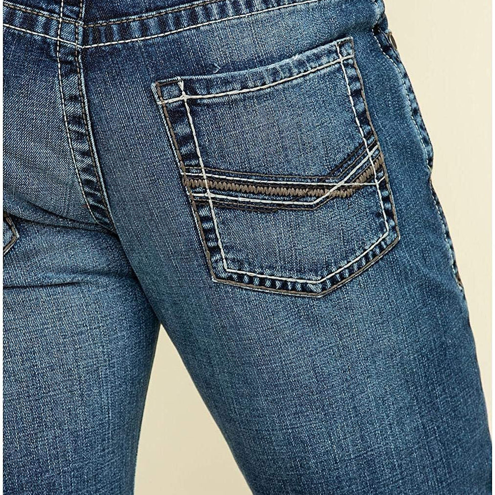 
                  
                    Back Pocket of Ariat Men's M5 Slim Stretch Summerland Stackable Straight Leg Jeans
                  
                