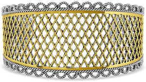Montana Silversmiths Women’s Honey Western Lace Cuff Bracelet